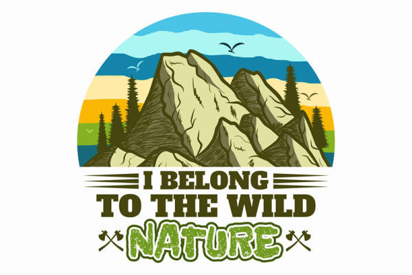 自然山景裁片印花，打造个性服装