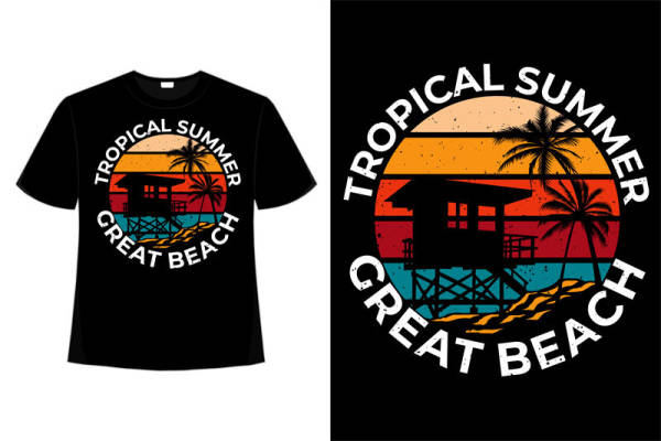 夏季热带风情服装印花设计，裁片印花定制服务