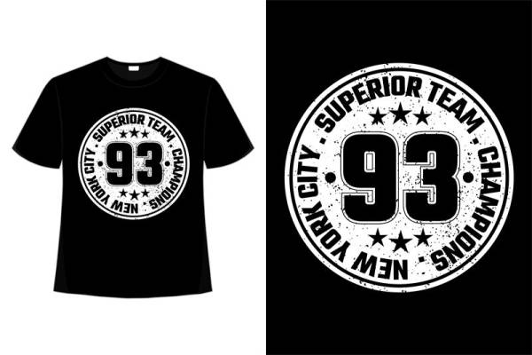 经典93冠军印花，时尚裁片印花服装，打造个性潮流