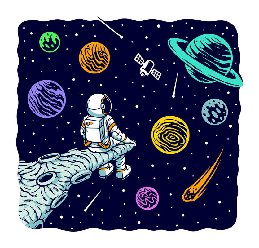 宇宙探险：太空主题裁片印花服装设计