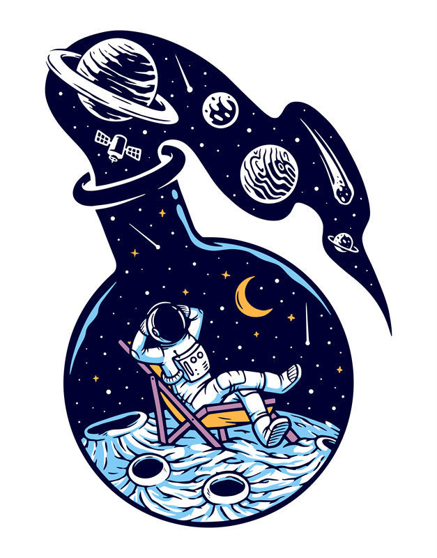 宇宙星河梦游者：创意裁片印花服装设计