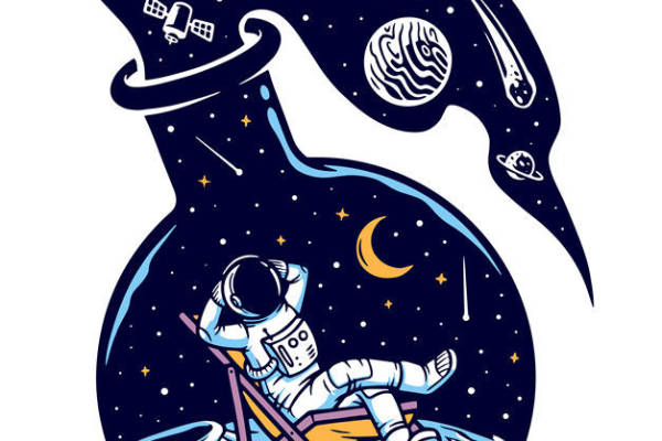 宇宙星河梦游者：创意裁片印花服装设计