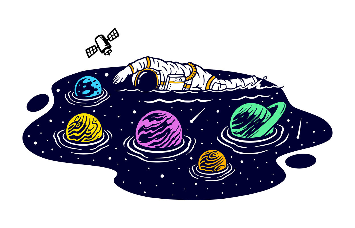 宇宙星河：太空主题裁片印花服装设计