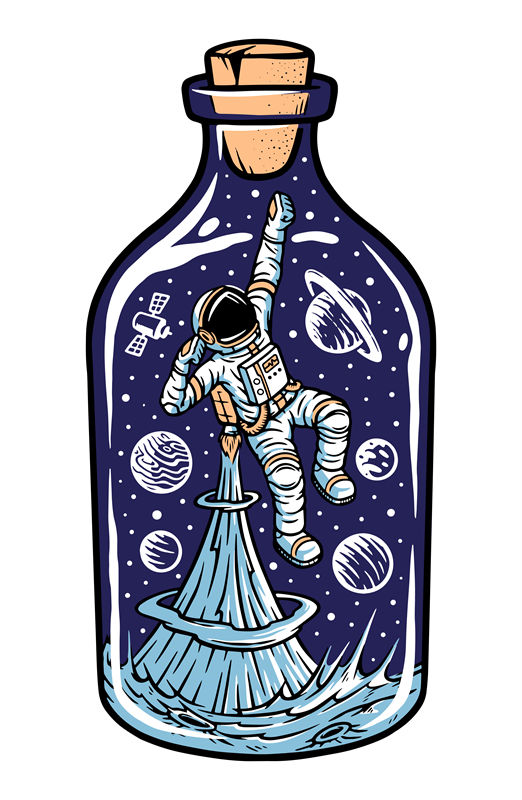 宇宙探险：太空宇航员裁片印花服装设计