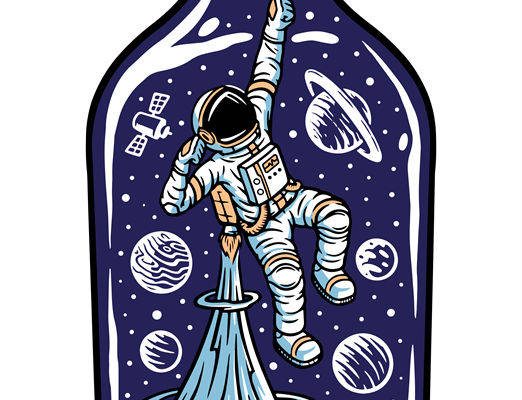 宇宙探险：太空宇航员裁片印花服装设计