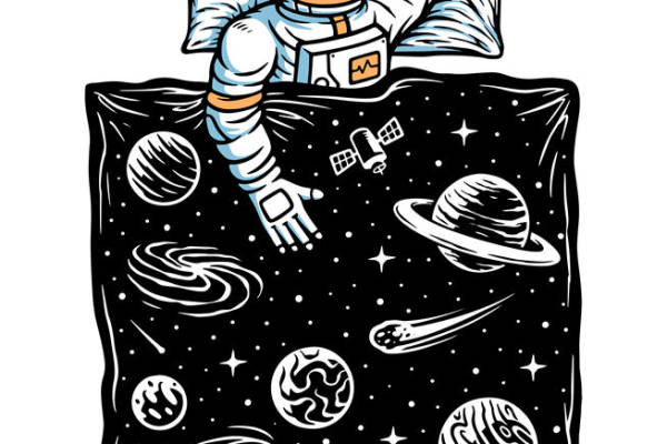 宇宙星梦：太空宇航员裁片印花服装印花设计