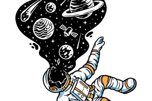 宇航员梦游星河：创意裁片印花服装设计