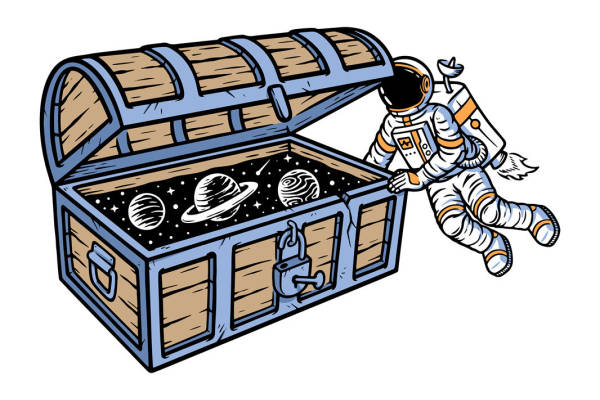 太空探险者与宇宙宝藏：创意裁片印花服装