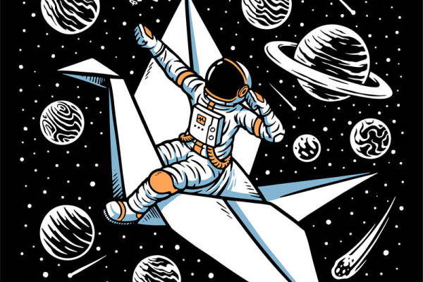 太空探险：裁片印花服装印花设计