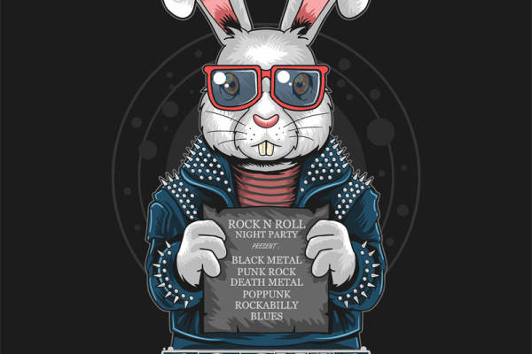 摇滚兔:时尚裁片印花服装