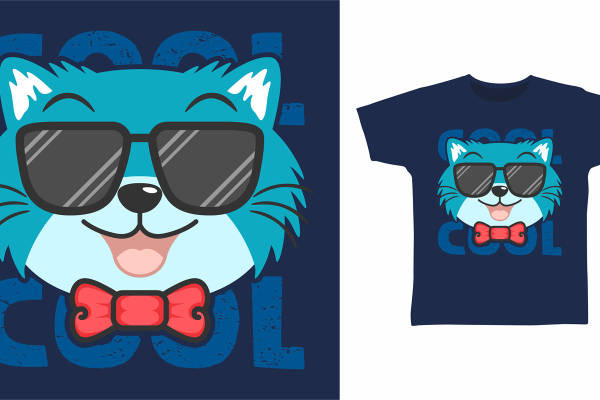 酷炫猫头鹰裁片印花，时尚潮流服装印花设计