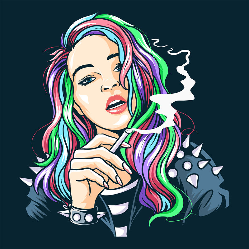 霓虹摇滚：个性裁片印花服装印花
