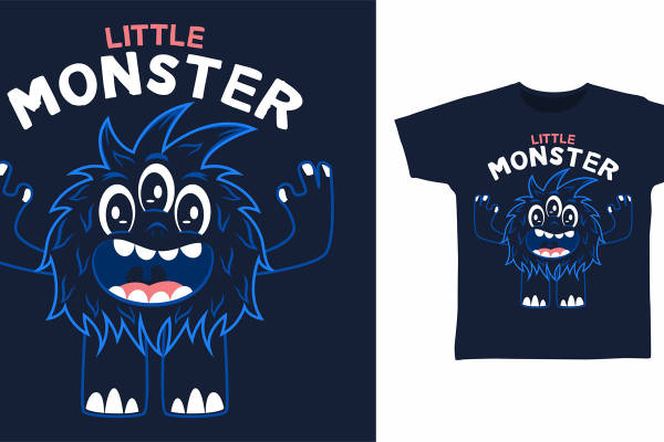 可爱小怪兽裁片印花：为你的服装增添趣味与个性