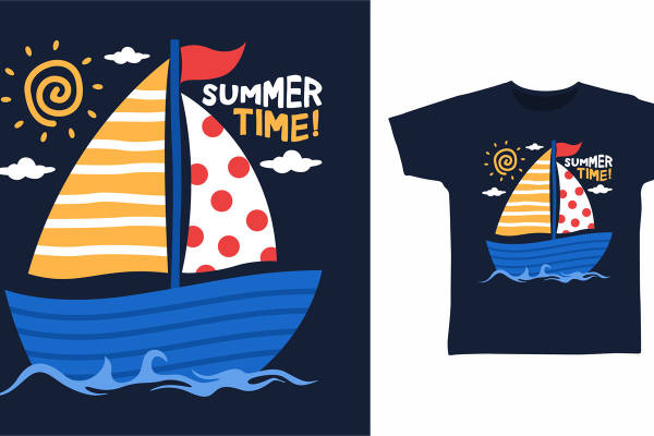 夏日航海主题裁片印花，打造专属夏日服装