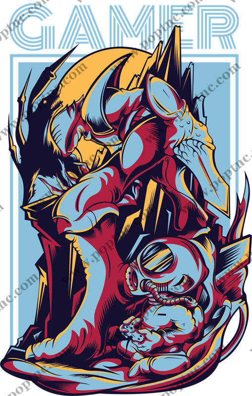 未来战士:赛博朋克风格裁片印花服装