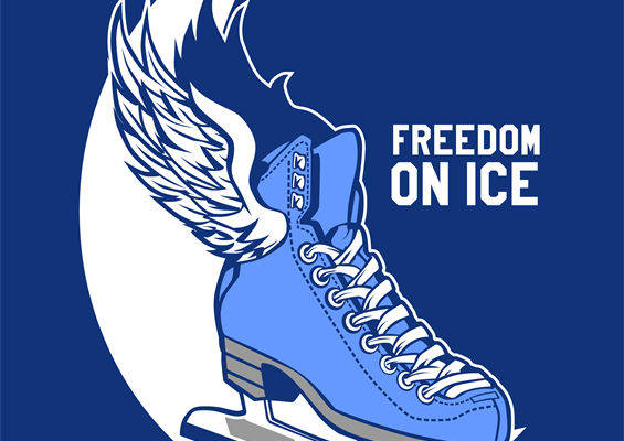 自由飞翔的冰刀鞋印花：服装印花新宠