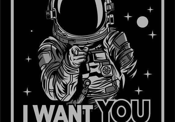 太空宇航员裁片印花，打造独特个性服装