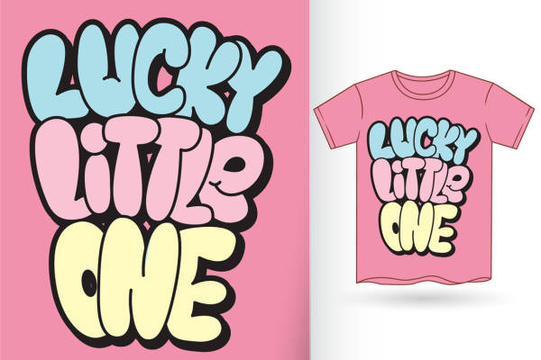 幸运小幸运:可爱卡通印花图案,适合各类服装设计