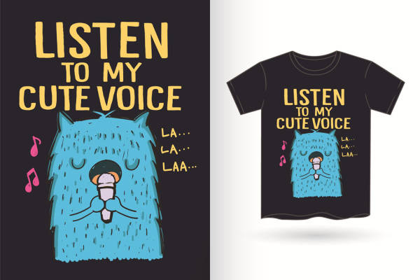 可爱卡通动物印花设计，适合服装裁片印花