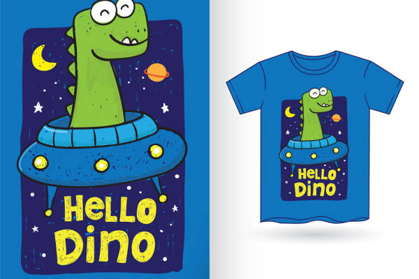 恐龙宇航员：创意服装印花设计