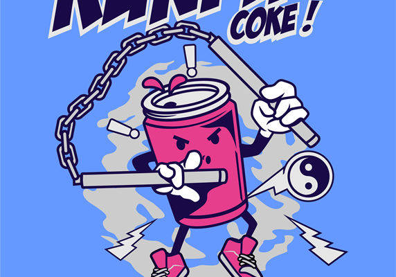 酷炫KUNFU COKE！服装印花裁片设计