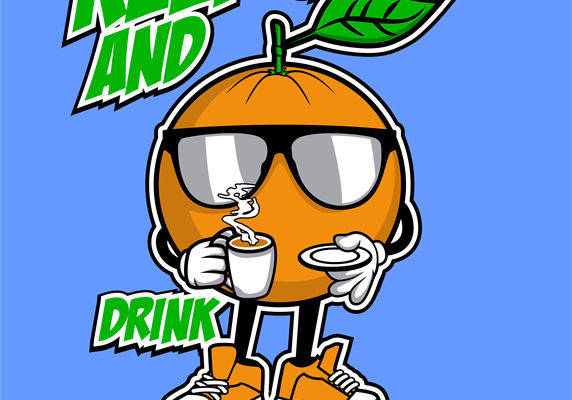 柠檬茶果粒印花:清新时尚的服装印花素材