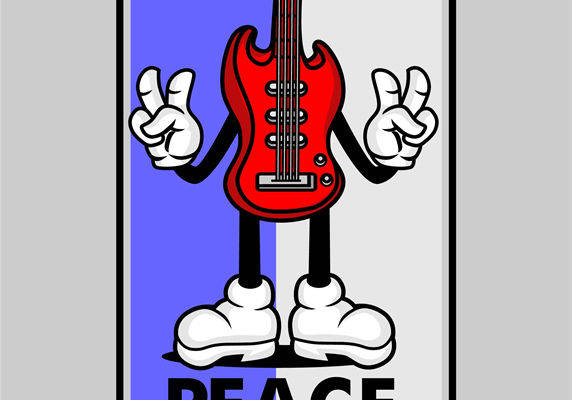 摇滚和平：个性裁片印花设计，打造独特服装