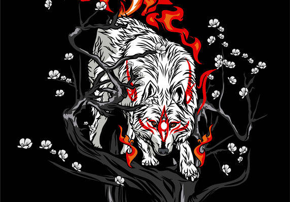 狼火樱花：服装印花裁片设计灵感