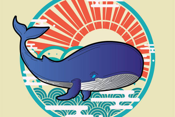 鲸鱼跃日:服装印花裁片设计灵感