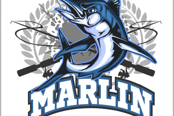 海洋风扬帆起航：马林鱼图案服装印花裁片