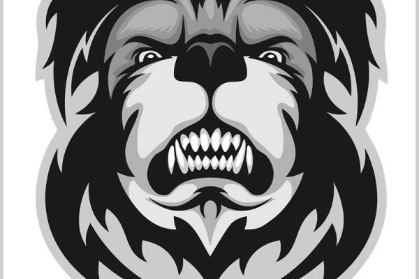 怒吼猛犬头像裁片印花,服装印花设计灵感