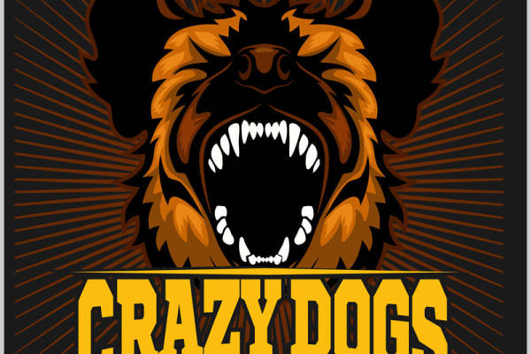 狂野犬头印花图案，服装印花裁片设计灵感