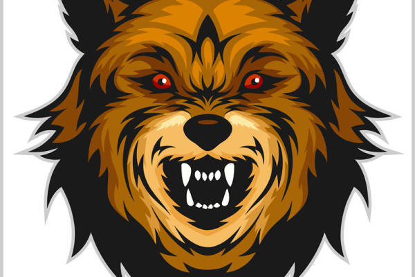 狂野狼头裁片印花：服装印花新选择