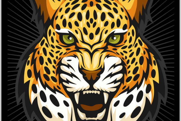 豹纹裁片印花图案，打造个性服装