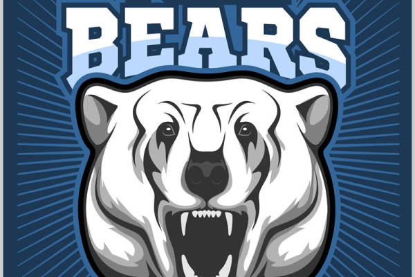 极地熊头像裁片印花,服装印花设计灵感