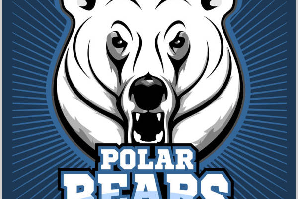 极地熊头像印花图案：服装印花裁片设计灵感