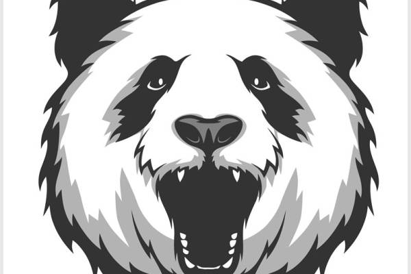 怒吼熊头印花图案：服装印花裁片设计灵感