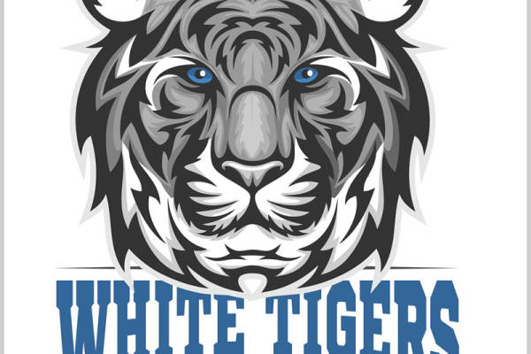 老虎头像裁片印花，个性时尚服装印花素材