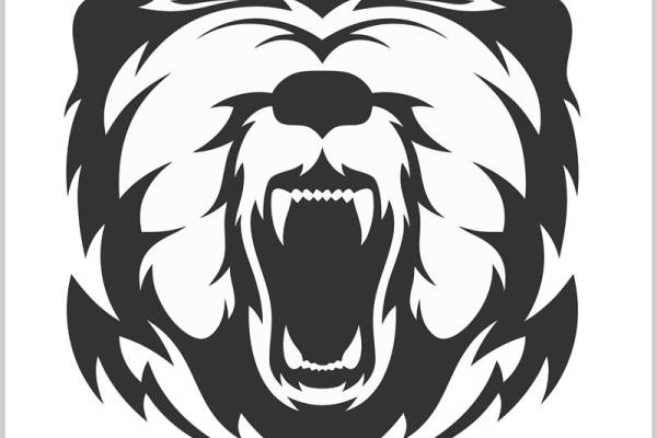 熊头怒吼图案裁片印花：服装印花设计灵感