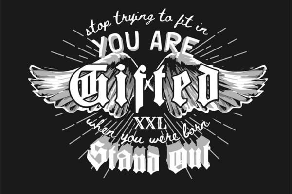 复古翅膀纹样服装印花裁片设计