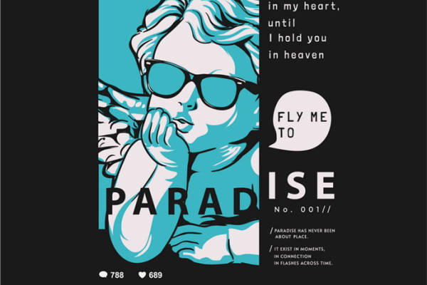 复古风裁片印花设计，打造个性服装