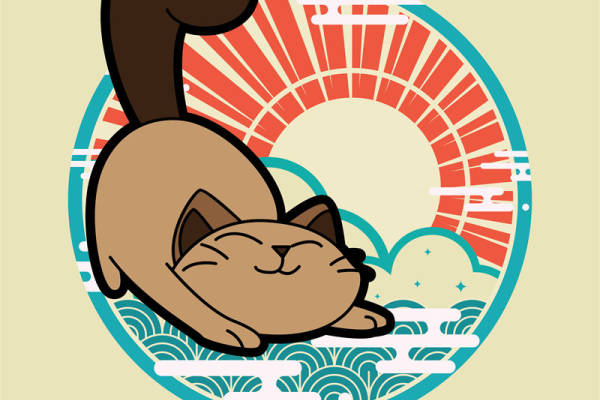 轻松治愈系猫咪印花：适合各类服装设计的可爱裁片印花