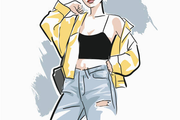 时尚态度：个性裁片印花服装设计