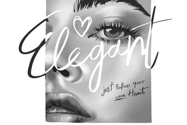 优雅女性脸庞印花，打造个性服装