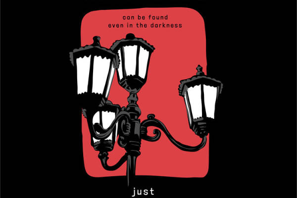 复古路灯图案服装印花裁片设计