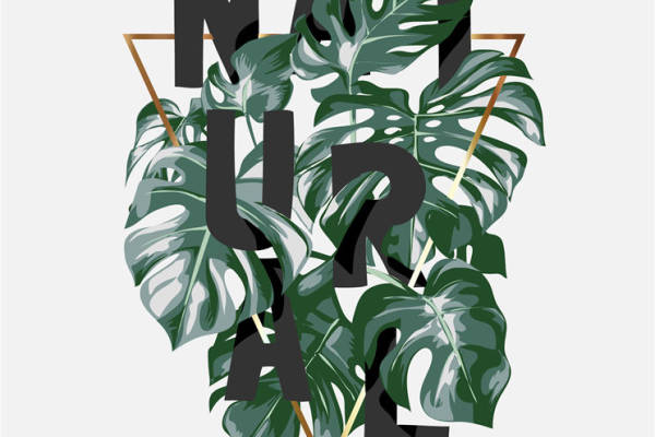 自然热带风情服装印花图案裁片