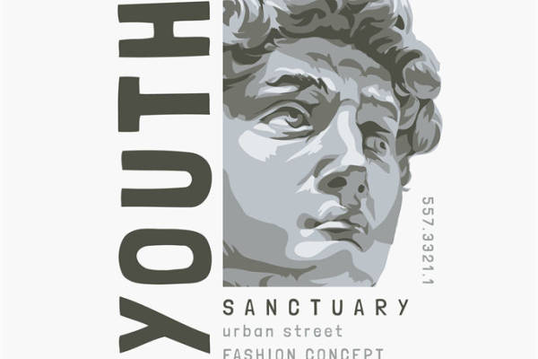 简约复古风服装印花图案，轻松打造个性街头风