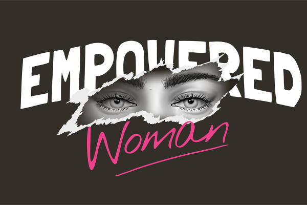 时尚女性眼神印花图案,打造个性服装裁片