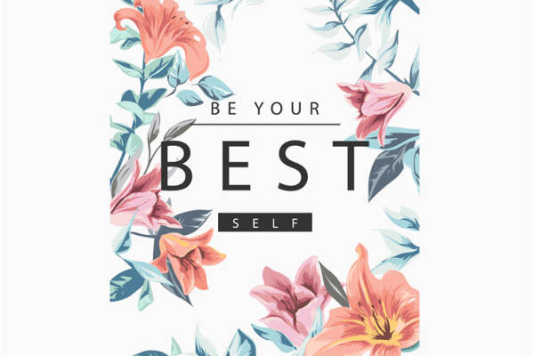 优雅百合花型服装印花裁片设计