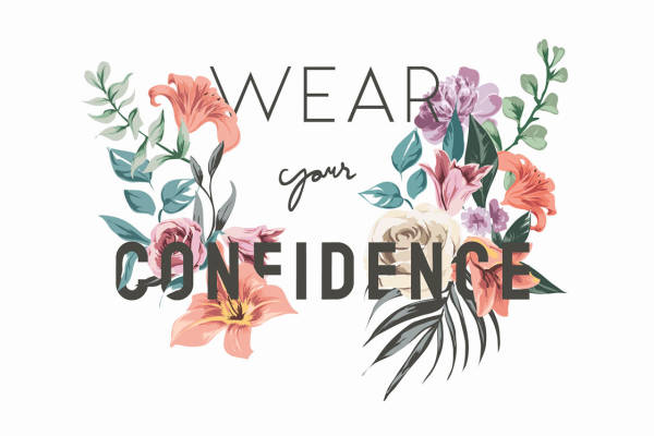 自然花卉图案，打造自信的服装印花